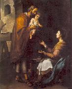 MURILLO, Bartolome Esteban The Holy Family g Sweden oil painting artist